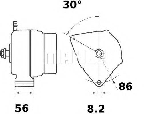 MAHLE ORIGINAL IA0925 Генератор