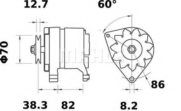 CARRARO 205 804 Генератор