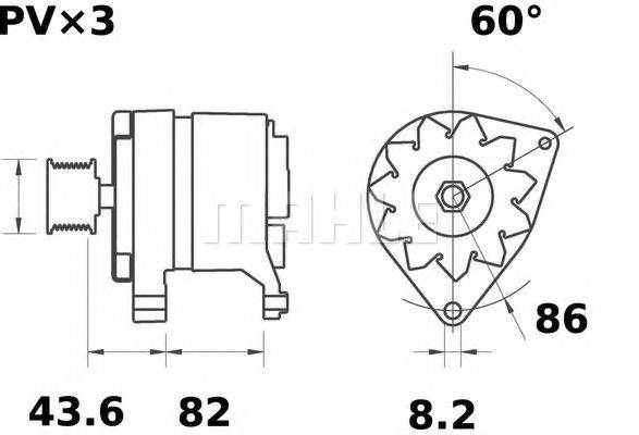 MAHLE ORIGINAL MG 152