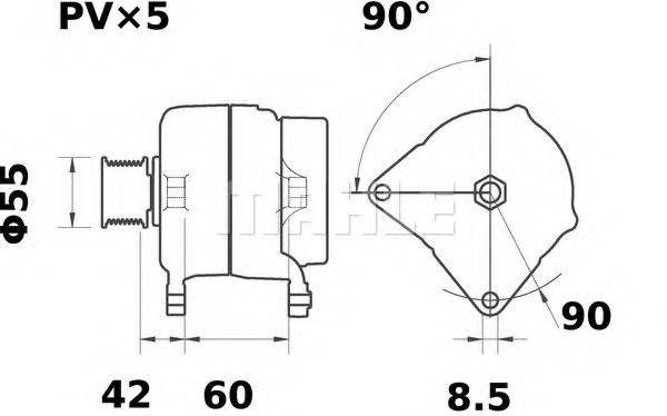 MAHLE ORIGINAL MG 70