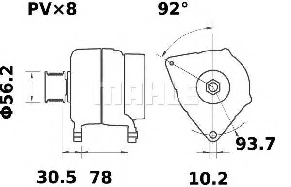 MAHLE ORIGINAL MG 38