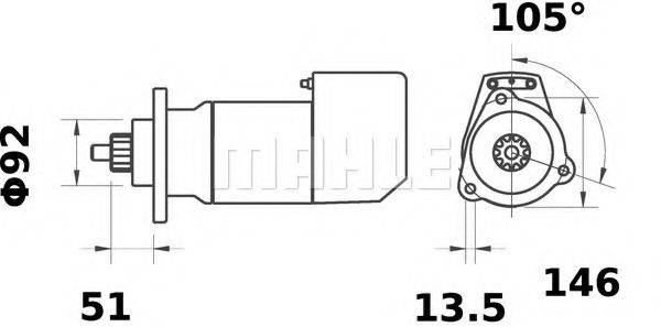 MAHLE ORIGINAL MS 567
