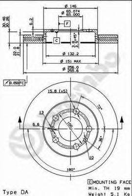 BRECO BS8496 гальмівний диск