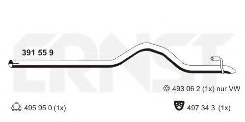 BOSAL 950-096 Труба вихлопного газу