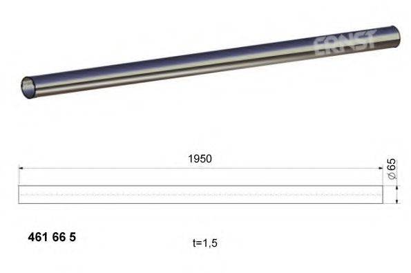 BOSAL 261863 Труба вихлопного газу, універсальна