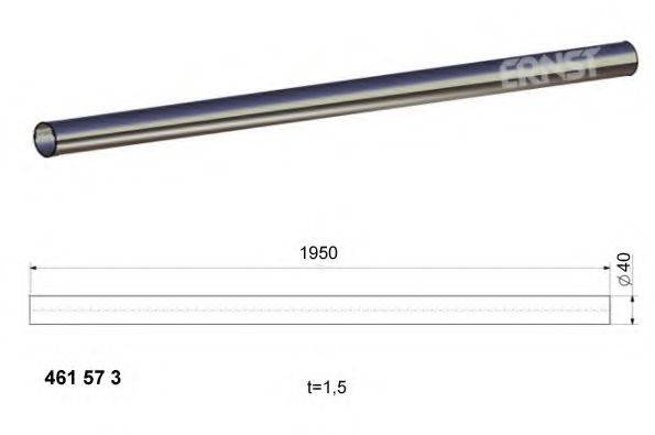 ERNST 461573 Труба вихлопного газу, універсальна