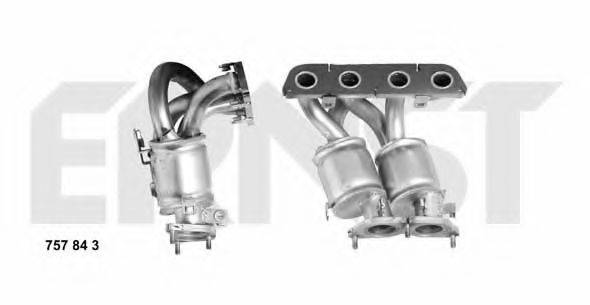 TOYOTA 1710422061 Монтажний комплект, каталізатор