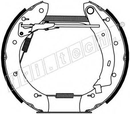 FRI.TECH. 16237 Комплект гальмівних колодок
