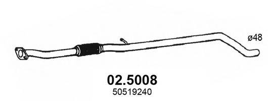 ASSO 025008 Труба вихлопного газу
