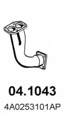 AUDI 4A0253101AP Труба вихлопного газу