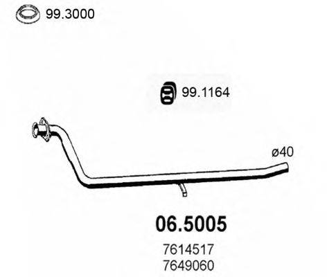 ASSO 065005 Труба вихлопного газу