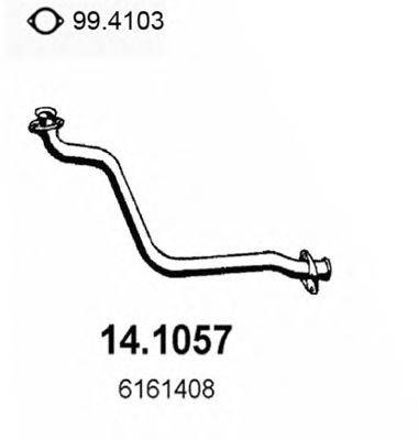 FORD 858122 Труба вихлопного газу