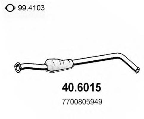 BOSAL 200-433 Середній глушник вихлопних газів