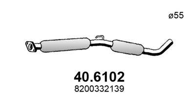 KLARIUS 240863 Середній глушник вихлопних газів