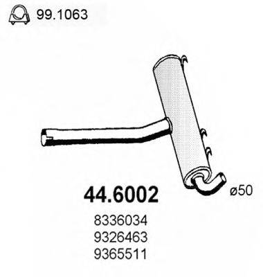 IMASAF SB.60.02 Середній глушник вихлопних газів