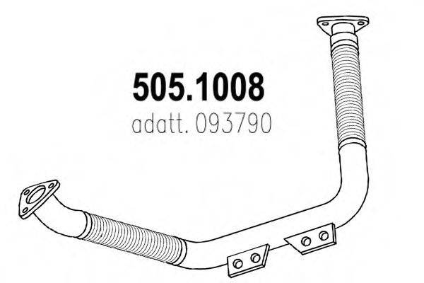 DAF 93790 Труба вихлопного газу