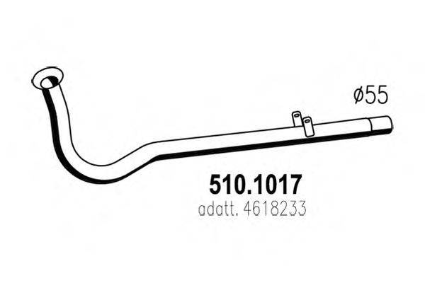 ASSO 5101017 Труба вихлопного газу