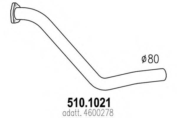 IMASAF 75.53.01 Труба вихлопного газу