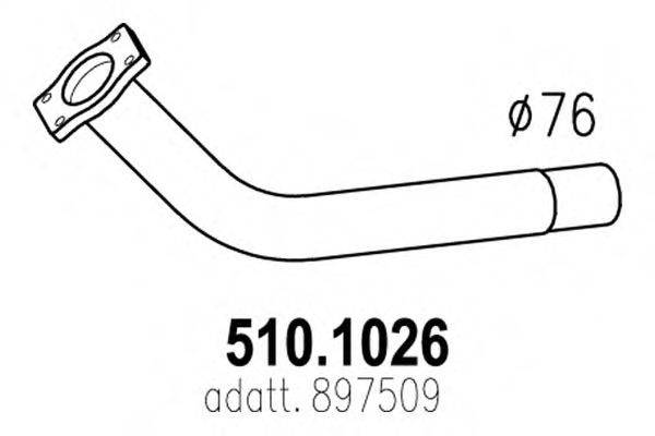 IMASAF 75.50.01 Труба вихлопного газу