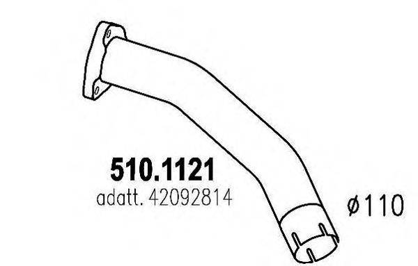 ASSO 5101121 Труба вихлопного газу