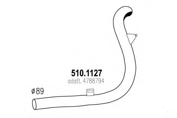 ASSO 5101127 Труба вихлопного газу