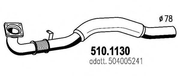 ASSO 5101130 Труба вихлопного газу