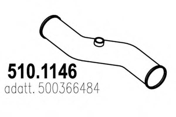 IVECO 500366484 Труба вихлопного газу
