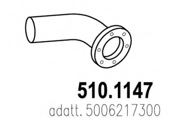 IVECO 5006217300 Труба вихлопного газу
