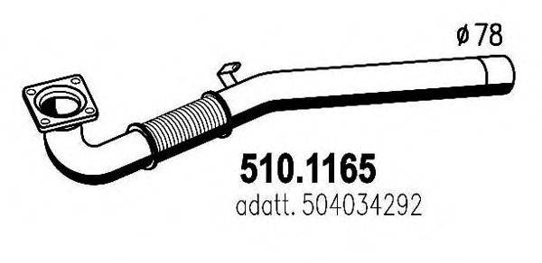IVECO 504034292 Труба вихлопного газу