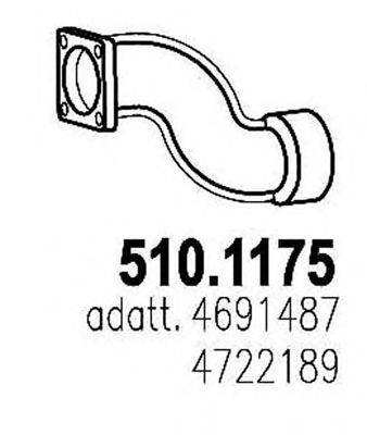 IMASAF 75.81.11 Труба вихлопного газу