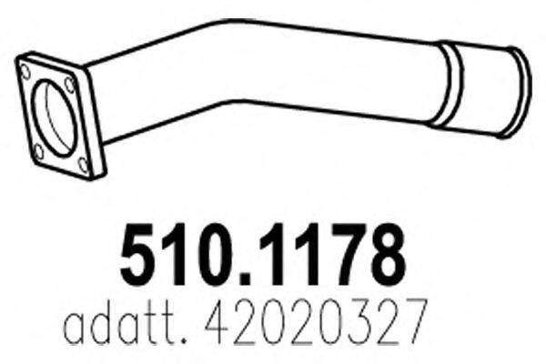 DINEX 29227 Труба вихлопного газу