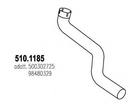 IVECO 98480329 Труба вихлопного газу