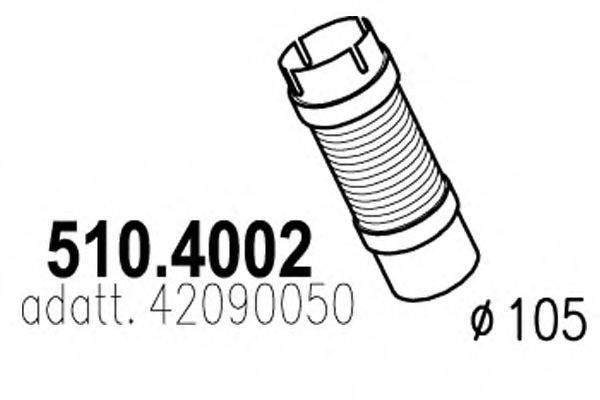 ASSO 5104002 Гофрована труба, вихлопна система