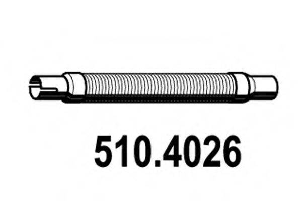 ASSO 5104026 Гофрована труба, вихлопна система