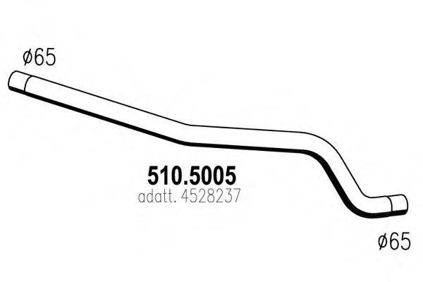 ASSO 5105005 Труба вихлопного газу