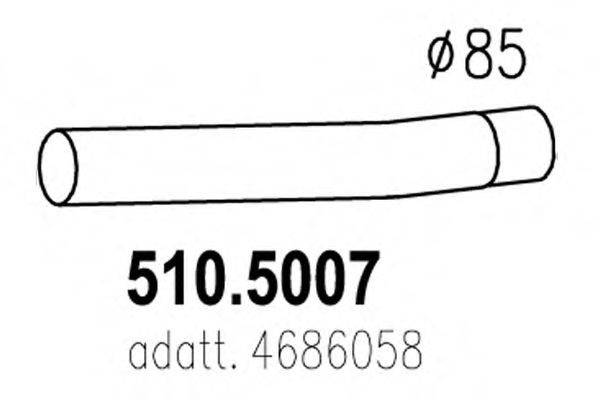 ASSO 5105007 Труба вихлопного газу