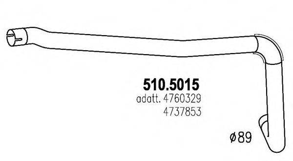 ASSO 5105015 Труба вихлопного газу
