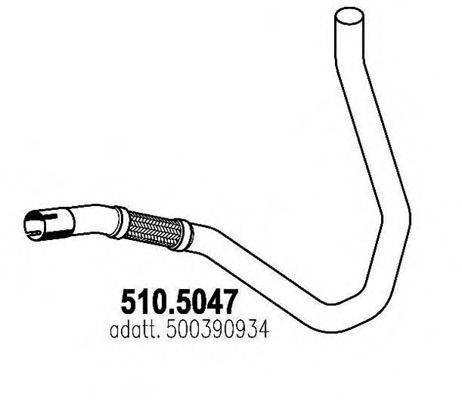 IVECO 500390934 Труба вихлопного газу