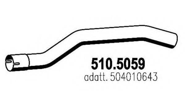 IVECO 504010643 Труба вихлопного газу