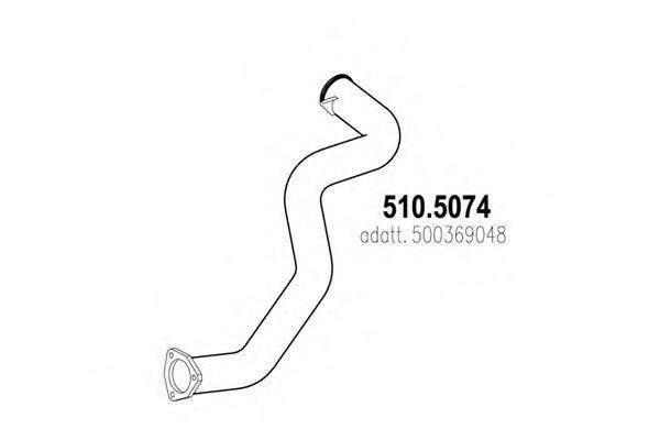 IVECO 500369048 Труба вихлопного газу