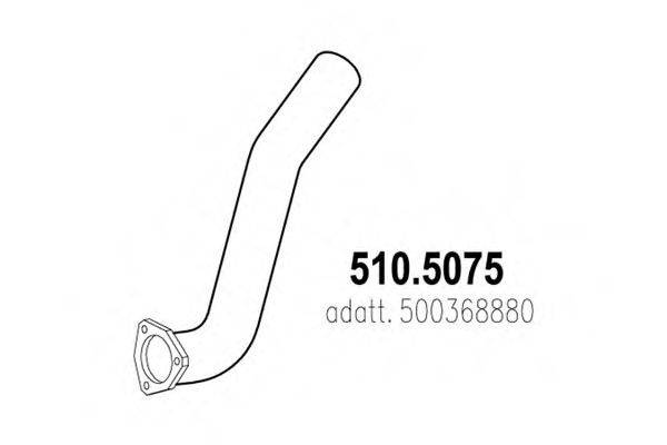 IVECO 500368880 Труба вихлопного газу