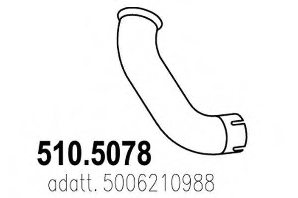 IVECO 5006210988 Труба вихлопного газу