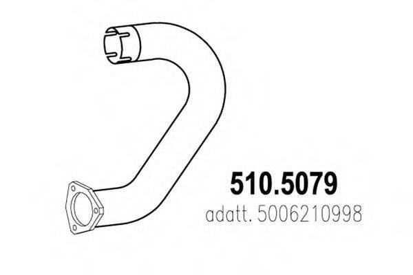 IVECO 5006210998 Труба вихлопного газу