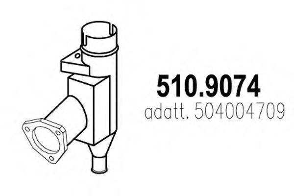 ASSO 5109074 Труба вихлопного газу