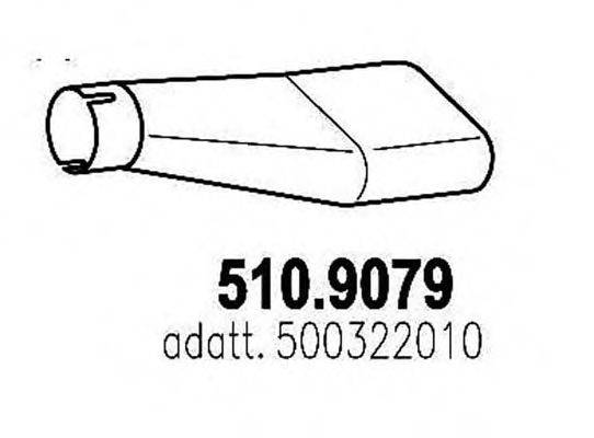 IVECO 500322010 Труба вихлопного газу