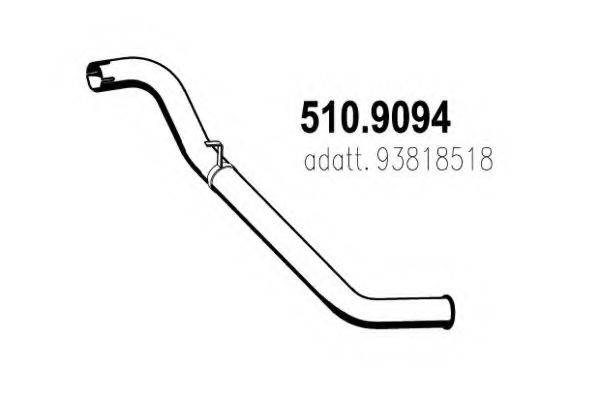 ASSO 5109094 Труба вихлопного газу