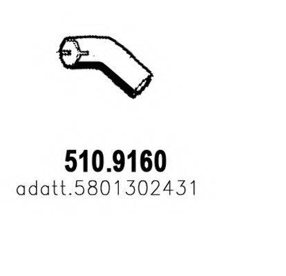 ASSO 5109160 Труба вихлопного газу