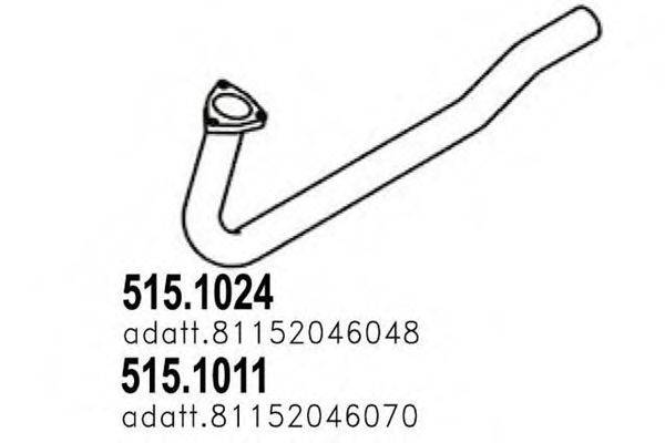 DINEX 47122 Труба вихлопного газу
