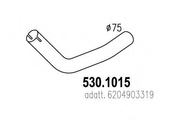 DINEX 51267 Труба вихлопного газу
