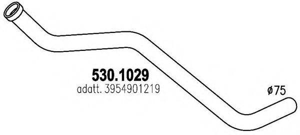 DINEX 50131 Труба вихлопного газу